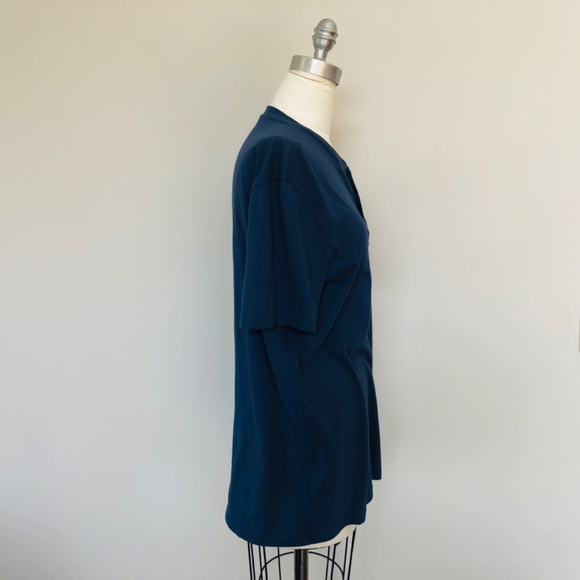 NEW Prussian Blue Medium Tall Short Sleeve Old Navy Top - Picture 4 of 7